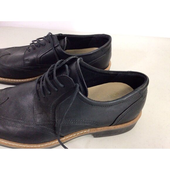 Echo Black Leather Oxford Shoes Mens 9.5 main image 3